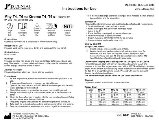 Mity T4 / T6 & Xtreme T4 / T6